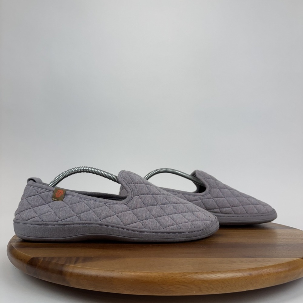 Womens Acorn Lupine Quilted Purple Comfort Casual Slippers Shoes Size 9.5-10.5 M